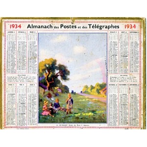 Almanach calendrier du facteur 2024 Voiliers et Phares - Calendriers