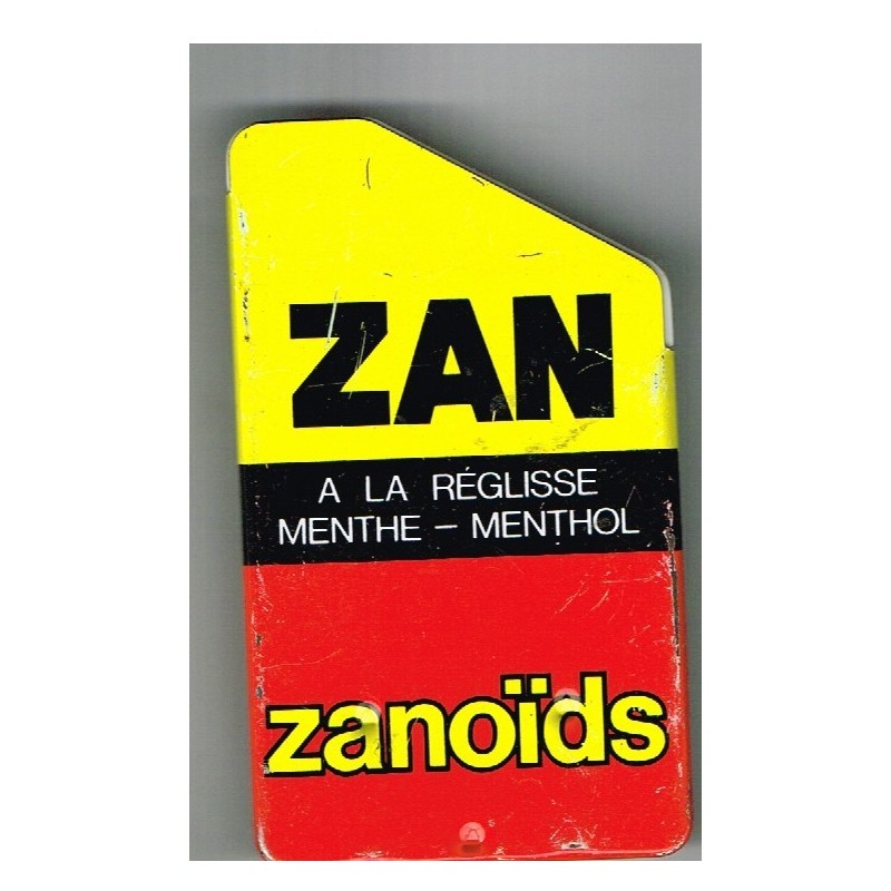 BOITE METAL ZAN - ZANOÏDS A LA REGLISSE MENTHE - MENTHOL, UZES-MOUSSAC