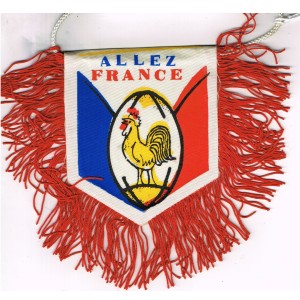 FANION VINTAGE ALLEZ FRANCE