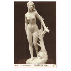 CARTE POSTALE  FEMME NUE - LE CHANT DE LA SOURCE.